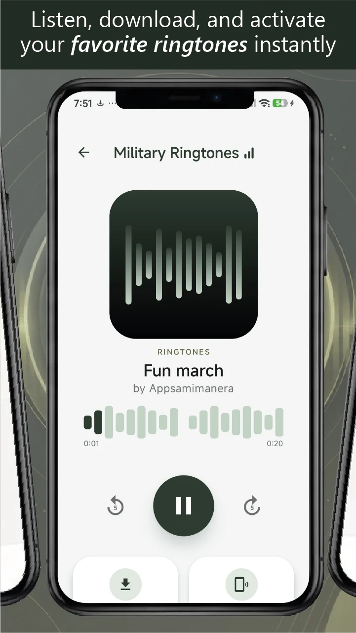 military ringtones for phone screenshot